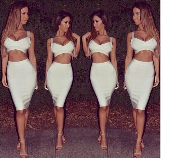 Женское облегающее платье до колен из двух предметов 13 цветов|party dresses|dress