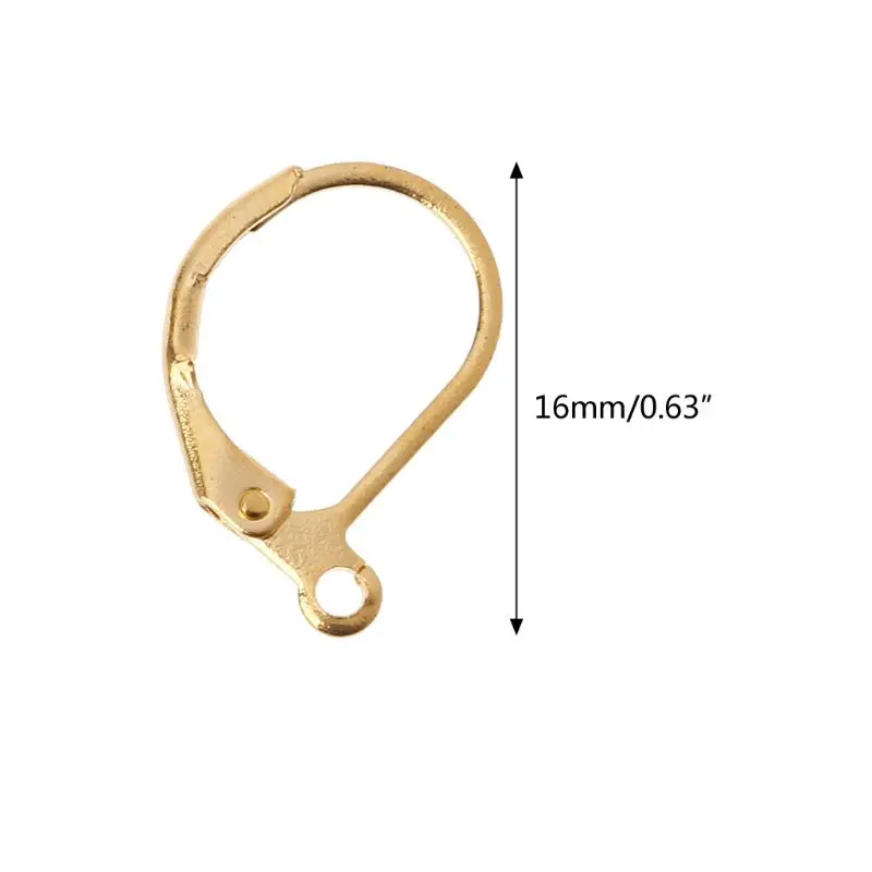 Открытые петли для сережек сделай сам французские крючки с рычажной задней