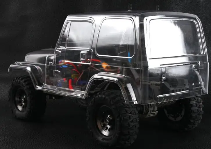 Jeep Wrangler Unlimited Rubicon Clear Body 12.8"(324mm) Wheelbase For aRAXXAS TRX-4 Proline FJ40 AXIAL SCX10 AX90047 AX90046