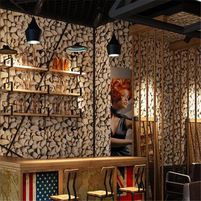 

wellyu Retro Chinese stereo simulation goose soft stone personality wallpaper cafe clothing store barber shop bedroom wallpaper