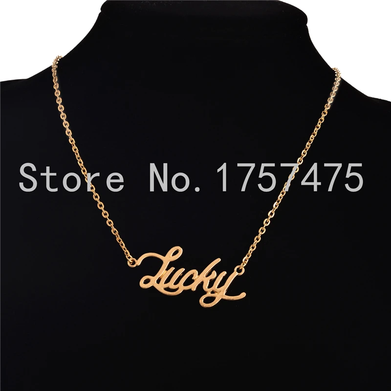 TDIYJ 10 шт. новейшая Золотая монограмма Love/Lucky/Blessed/Hope/Believe Word Подвеска для женщин