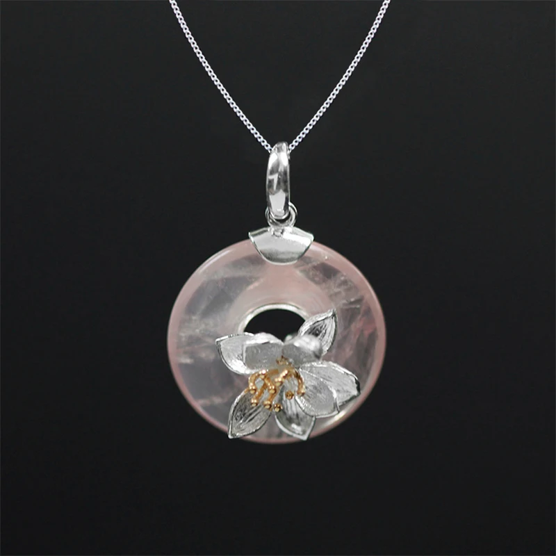 Lotus Fun реальные 925 серебро ручной работы Ювелирные украшения лотоса шепчет