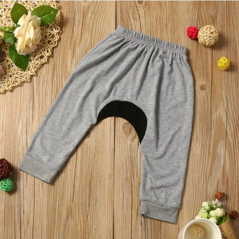 2017 summer 1Set Toddler Kids Baby Boys Outfit Clothes Letter Print T-shirt+Haren Long Pants | Детская одежда и обувь