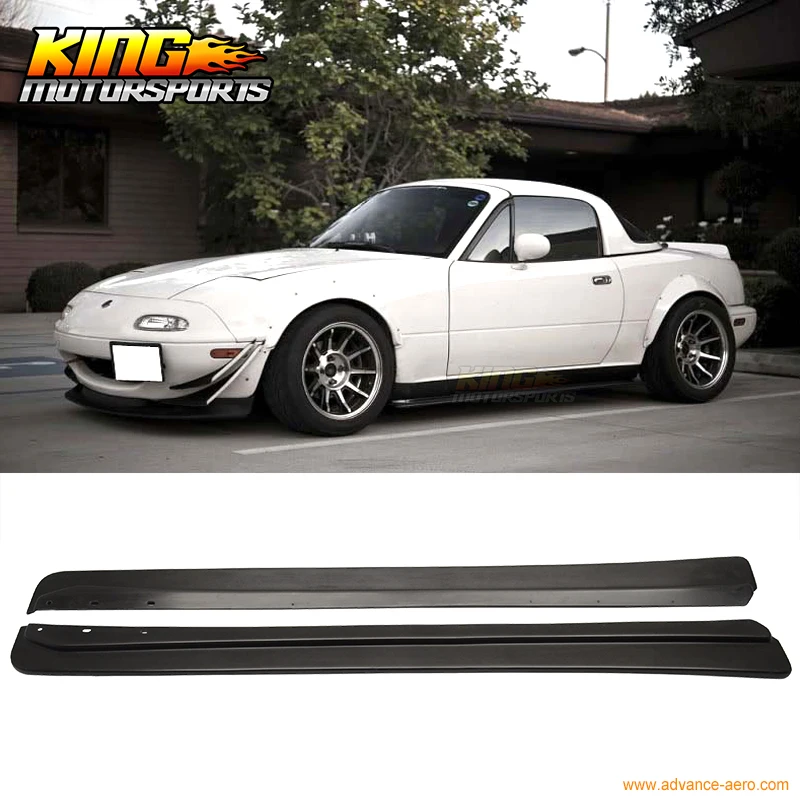 Подходит для 90 97 MAZDA MIATA MX5 боковые юбки FD поли Уретановый комплект|body kit|side skirtsside