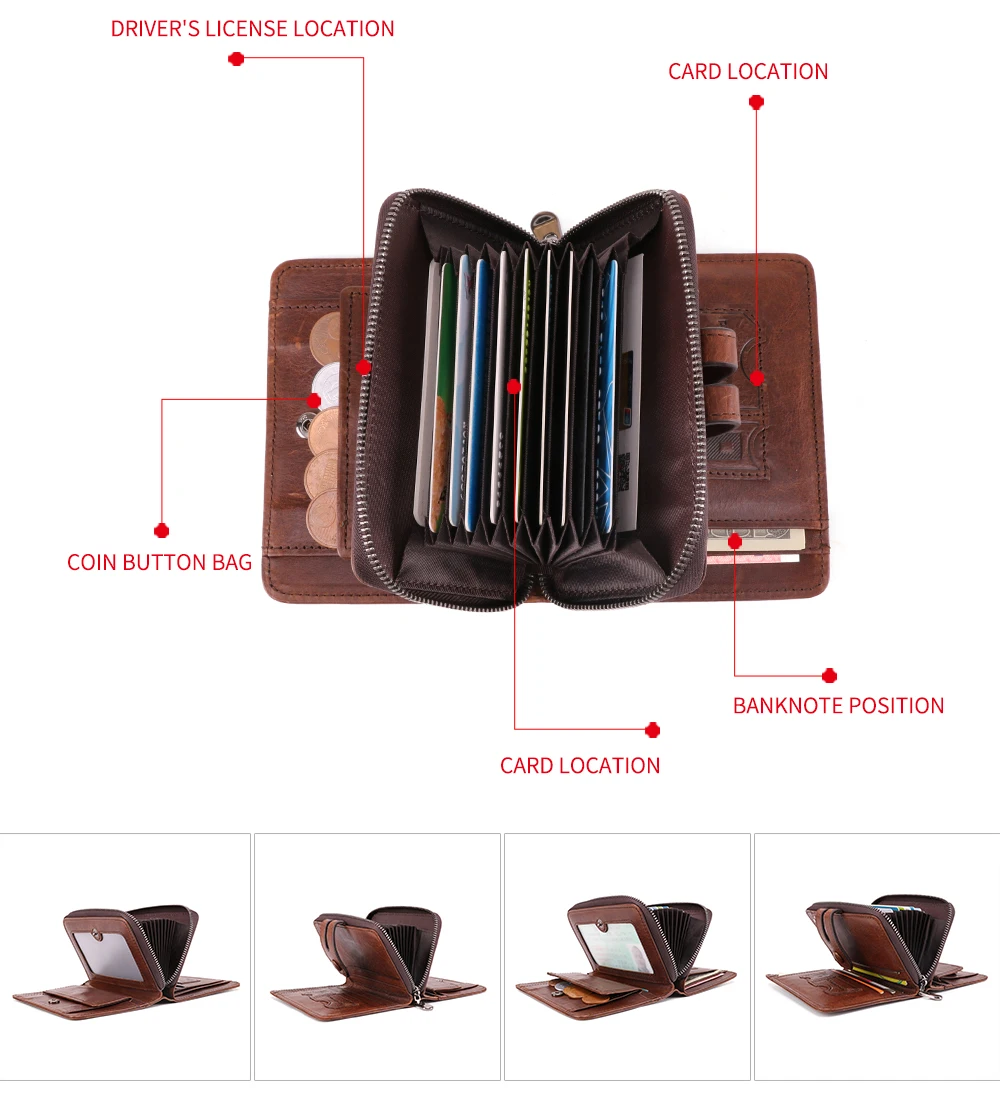 Joyir из натуральной кожи RFID Винтаж бумажник Для мужчин с отделение для монет Кошельки для мужчин с отделением для карт, Барсетка мужская сумка для денег качество