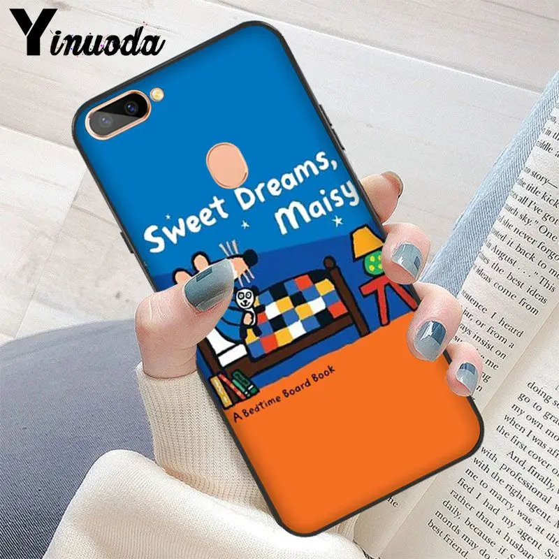 Yinuoda Maisy Mose Story Comic TPU Мягкий силиконовый черный чехол для телефона OPPO R9 R9S Plus R11 R15 R17