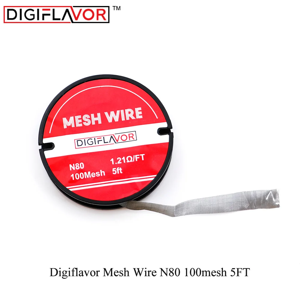 Электронная сигарета Digiflavor сетка N80 100 5 футов катушка для вейпа RDTA RTA бак