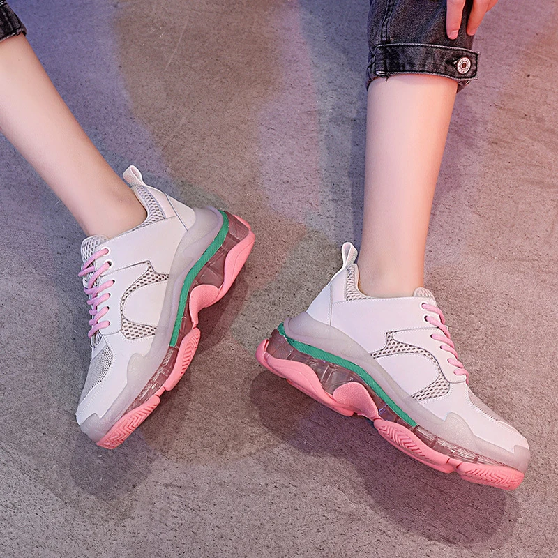 Женская обувь Новинка весны 2019 zapatos de mujer массивные кроссовки на платформе chaussures