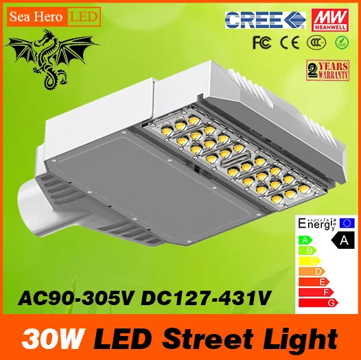 Солнечный уличный светильник Led 30 Вт лампа Ip65 Meanwell мощность Ac90 305v Dc127 431v Cree чипы