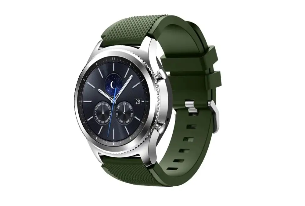Gear S3 Frontier/классический ремешок для часов из мягкого силикона Samsung 22 мм|replacement watch