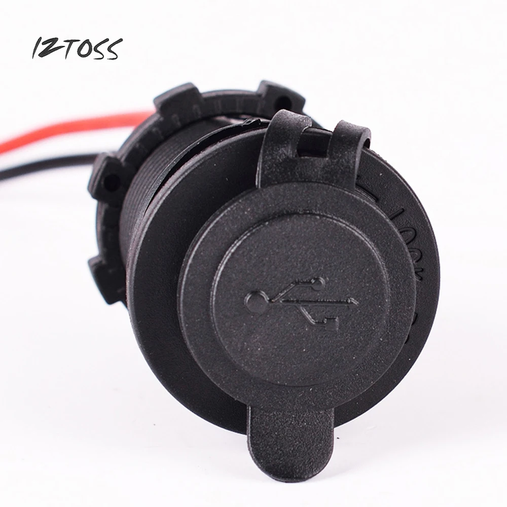 IZTOSS 12V USB розетка для автомобильного прикуривателя Водонепроницаемая