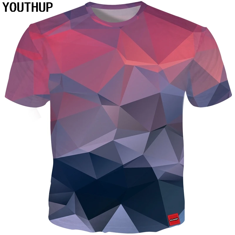 Мужская футболка с короткими рукавами YOUTHUP модная повседневная 3D принтом