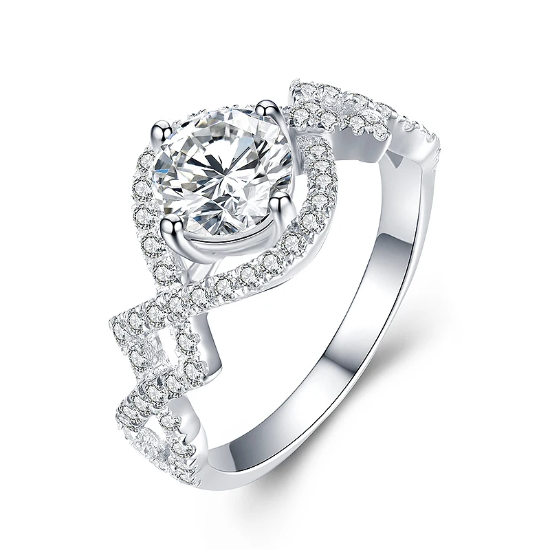 Женское Обручальное кольцо из муассанита с бриллиантовой огранкой 6 5 мм |