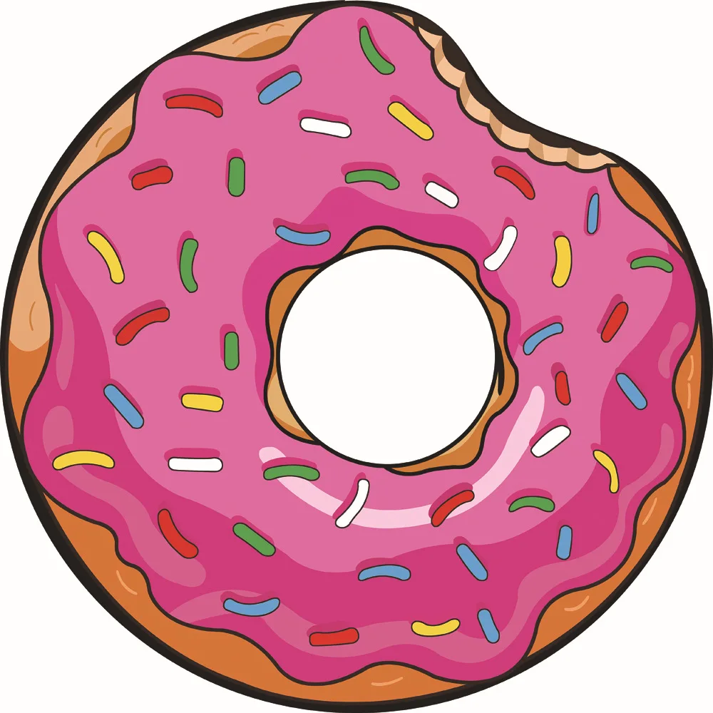 Летние Нерегулярные пляж Полотенца s Donut красочный торт пицца фрукты банное