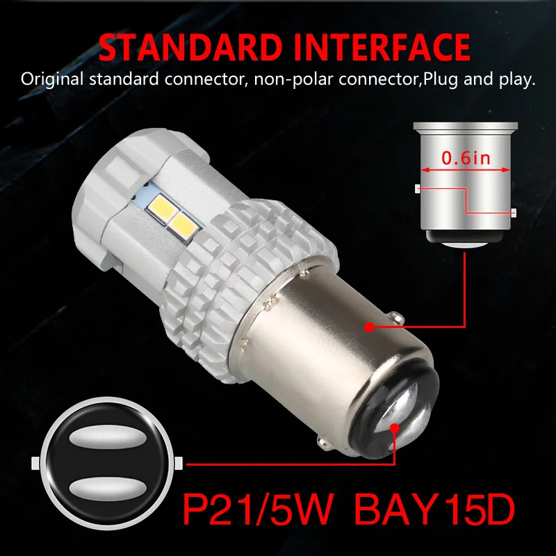Лампа NAO P21/5 Вт светодиодная лампа для автомобиля 1157 BAY15D стоп сигнал задний фонарь