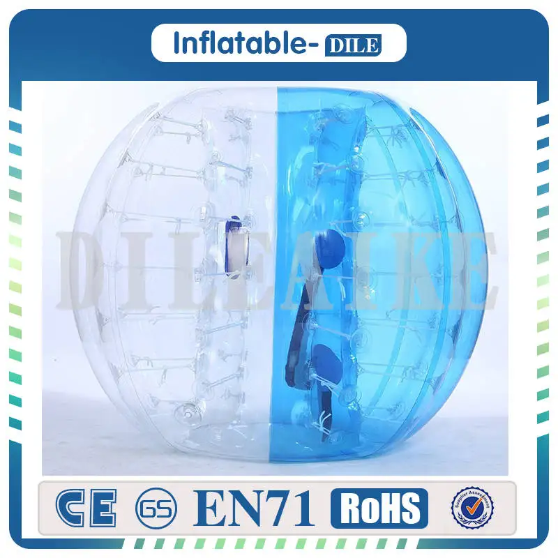 Бесплатная доставка 0 8 мм ПВХ 1 м надувной футбольный мяч/Воздушный