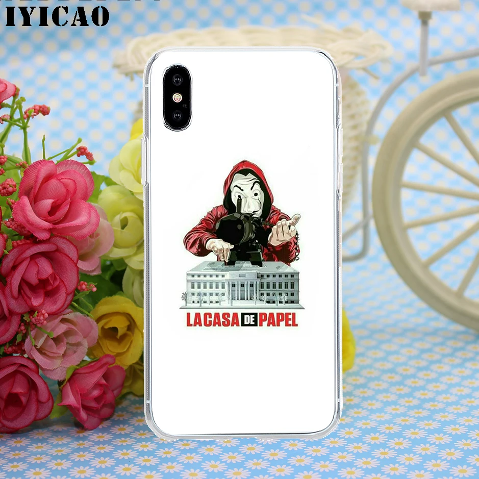 Жесткий чехол IYICAO La Casa de papel для Iphone 4 4s 5 5S Se 6 7plus 8 8Plus X XS MAX XR 6s Plus 11 pro max | Мобильные
