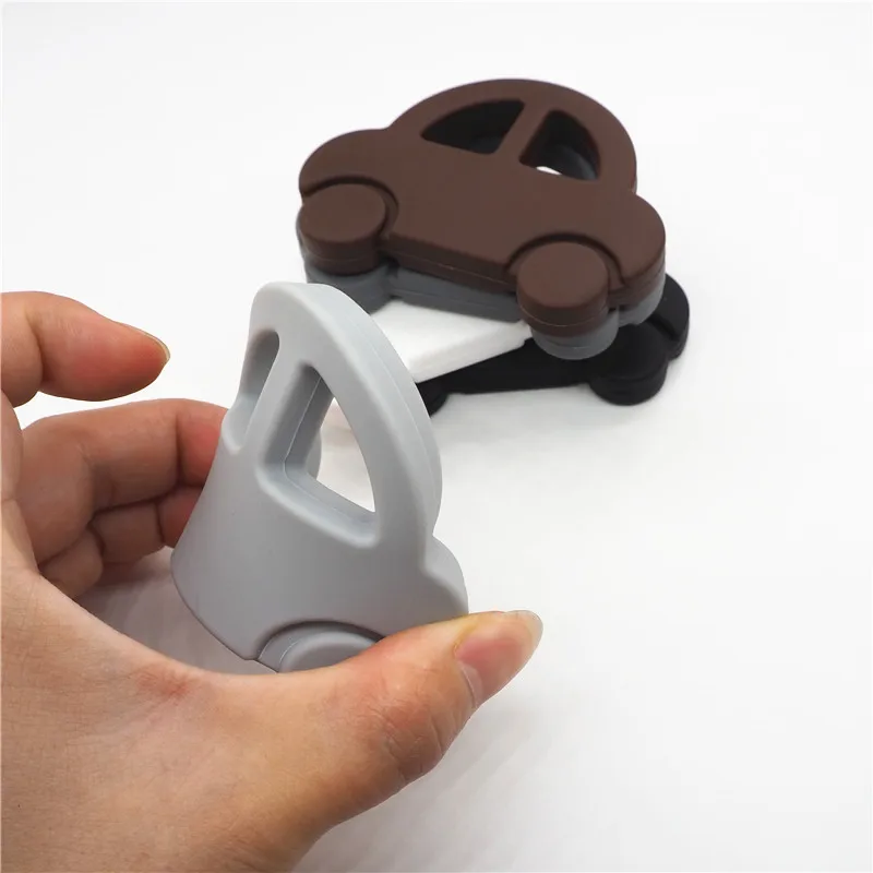 Chenkai 10 шт. силиконовый Прорезыватель автомобиль BPA бесплатно DIY Жевательная подвеска уход за зубами ювелирные изделия Детские пустышки пустышка игрушка подарок Прорезыватель