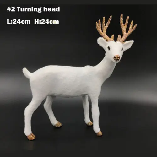 Детские плюшевые игрушки фигурка оленя Рождественская кукла Белый олень