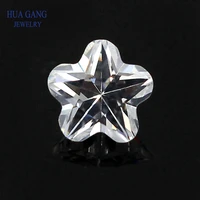 white pentacle plum shape brilliant cut cz stone synthetic gems cubic zirconia for jewelry size 2 5x2 512x12mm free shipping