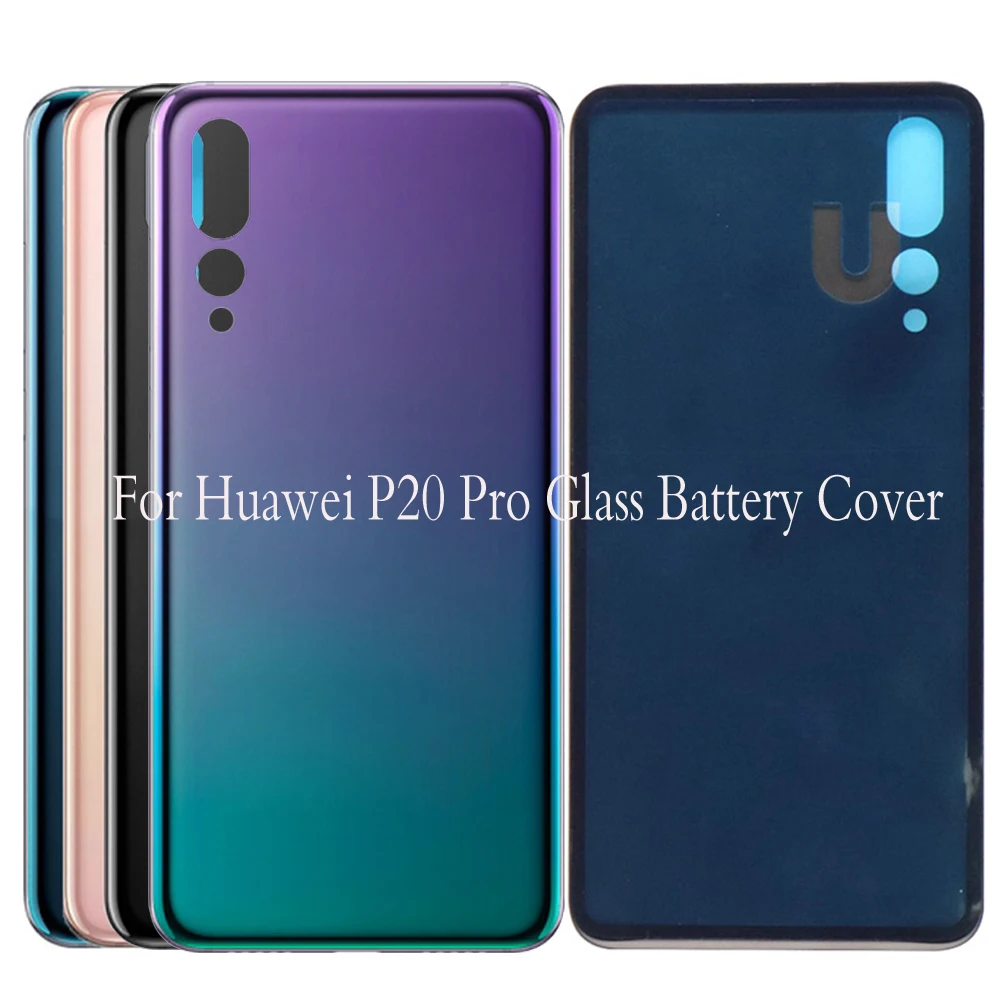 Новинка стеклянная крышка батарейного отсека для Huawei P20 pro корпус заднего панель