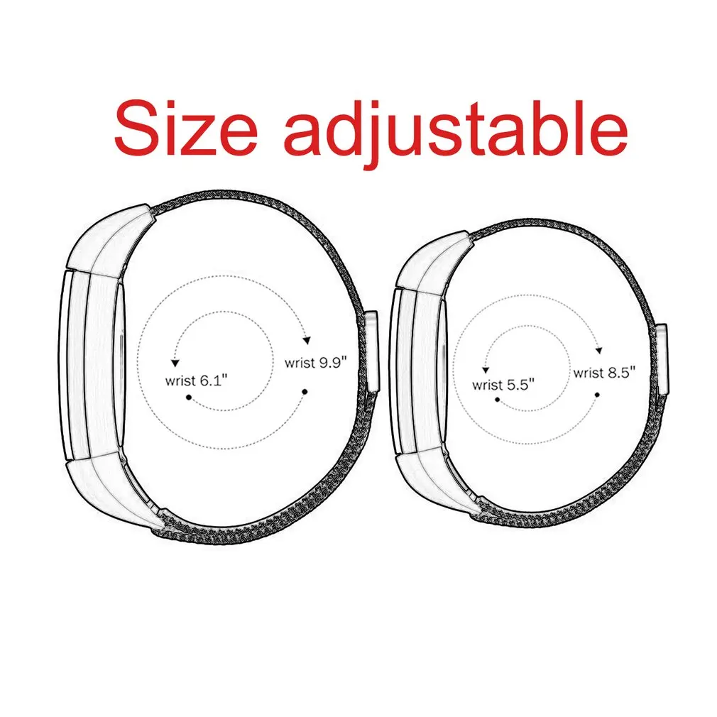 Ремешок для часов из нержавеющей стали с магнитной пряжкой замены Миланского