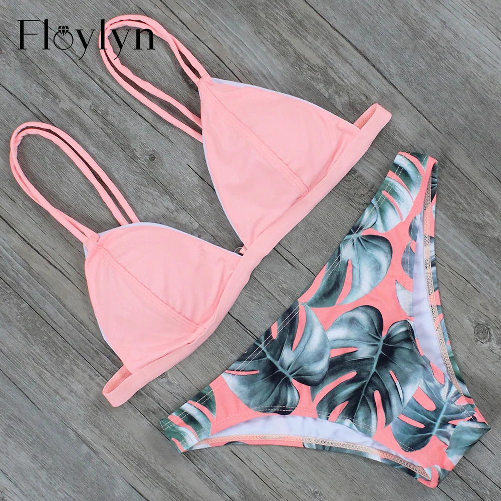 Floylyn Women Bikini 2017 Women's Swimming Suit Sexy Push up Swimwear Brazilian Swimsuit Beach Bikinis Set | Женская одежда