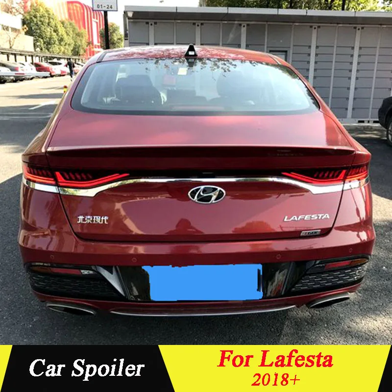 Для hyundai LAFESTA+ задний спойлер высокого качества ABS Материал грунтовка цвет украшение в виде хвостового крыла для LAFESTA