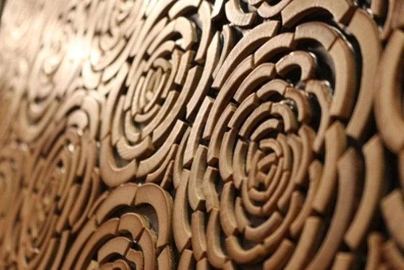 Уникальный дизайн 3D Бамбуковая мозаичная плитка с цветами красивая бесплатная