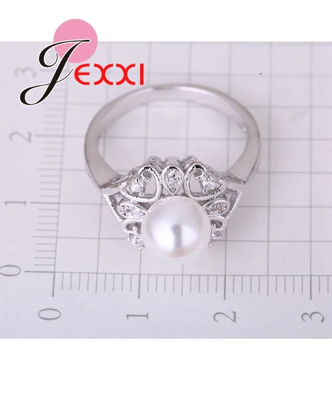Женское кольцо из серебра 925 пробы с пресноводным жемчугом|wedding engagement ring|engagement rings