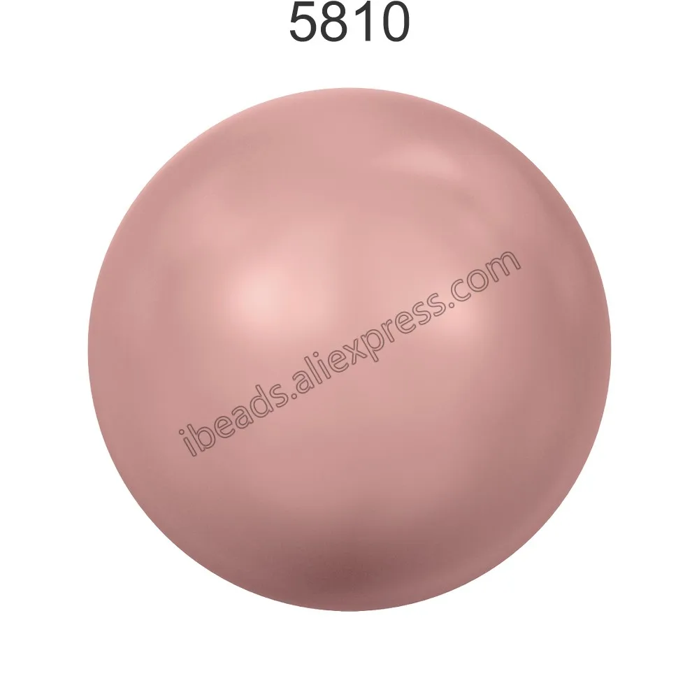 Pink Coral 716 Оригинальные кристаллы Swarovski 5810 серии драгоценных камней, круглые жемчужины, полностью просверленные отверстия, самодельные бусины, ювелирное изделие, фитинг - Цвет: Pink Coral 716