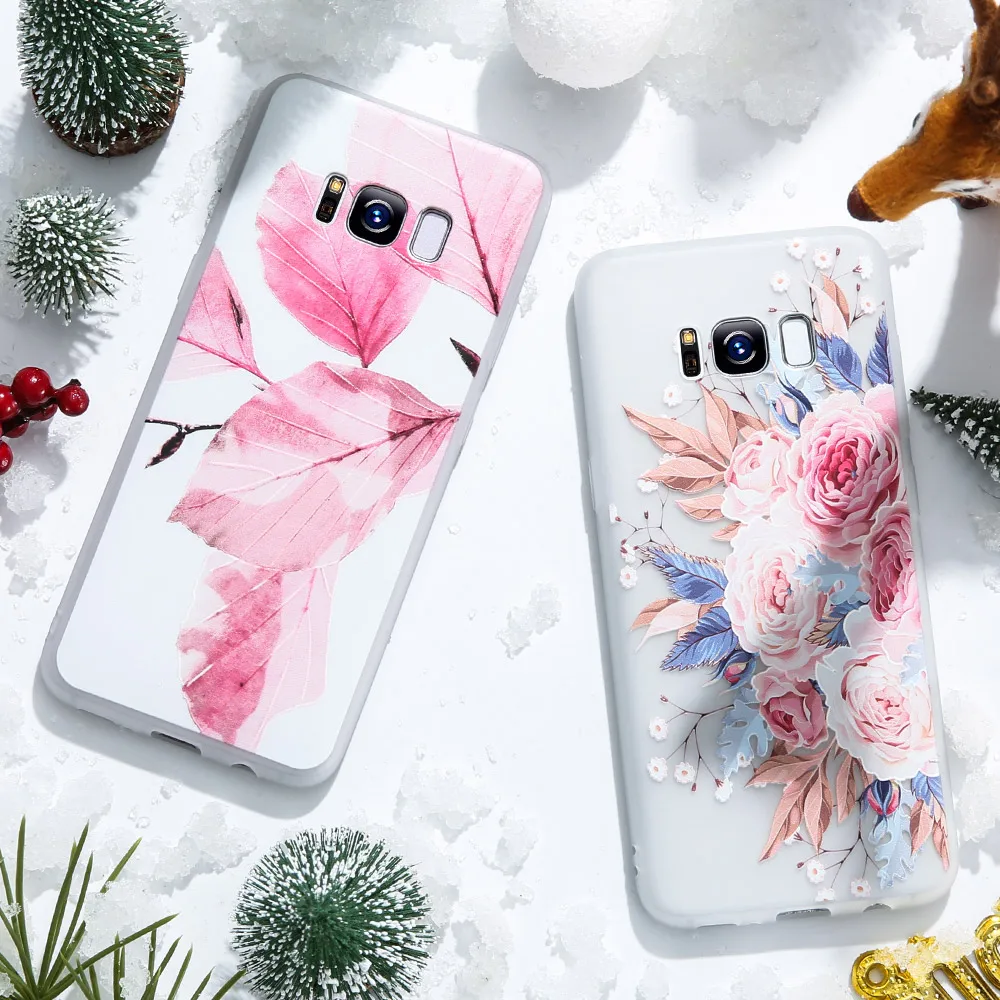 KISSCASE 3D Emboss чехол для samsung S9 Plus S8 мягкие чехлы из ТПУ телефонов Note 9 8 |