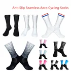 Новые летние дышащие носки для велоспорта, мужские и женские Противоскользящие силиконовые бесшовные носки Aero, износостойкие носки для дорожного велосипеда, Ciclismo