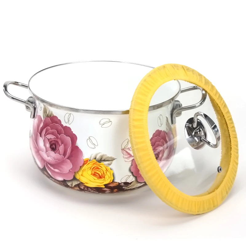 товары для кухни утварь Кастрюля 6 литров толстая эмалированная кастрюля супа из