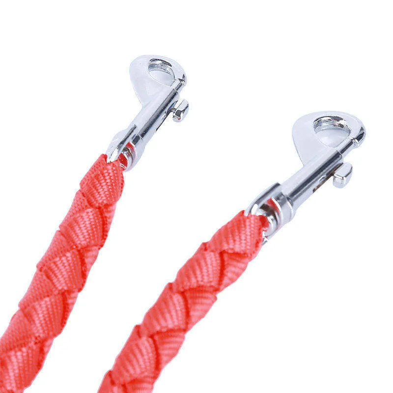 Двойные поводки для щенков не запутывающиеся собак двух с пряжкой легко