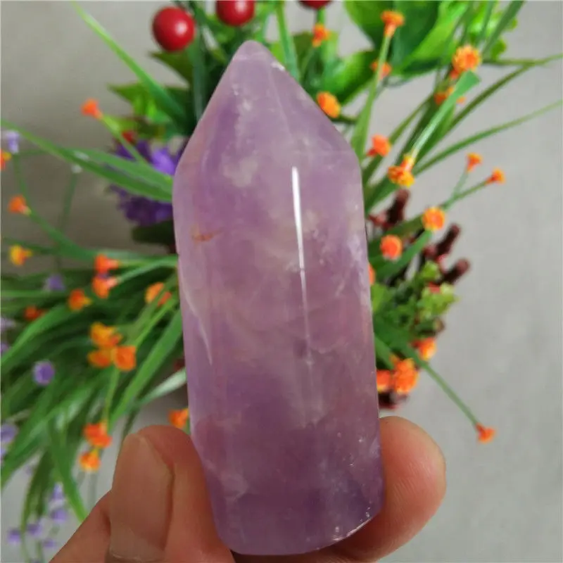 04245 Natural Pretty Amethyst Quartz Crystal Point Healing | Дом и сад