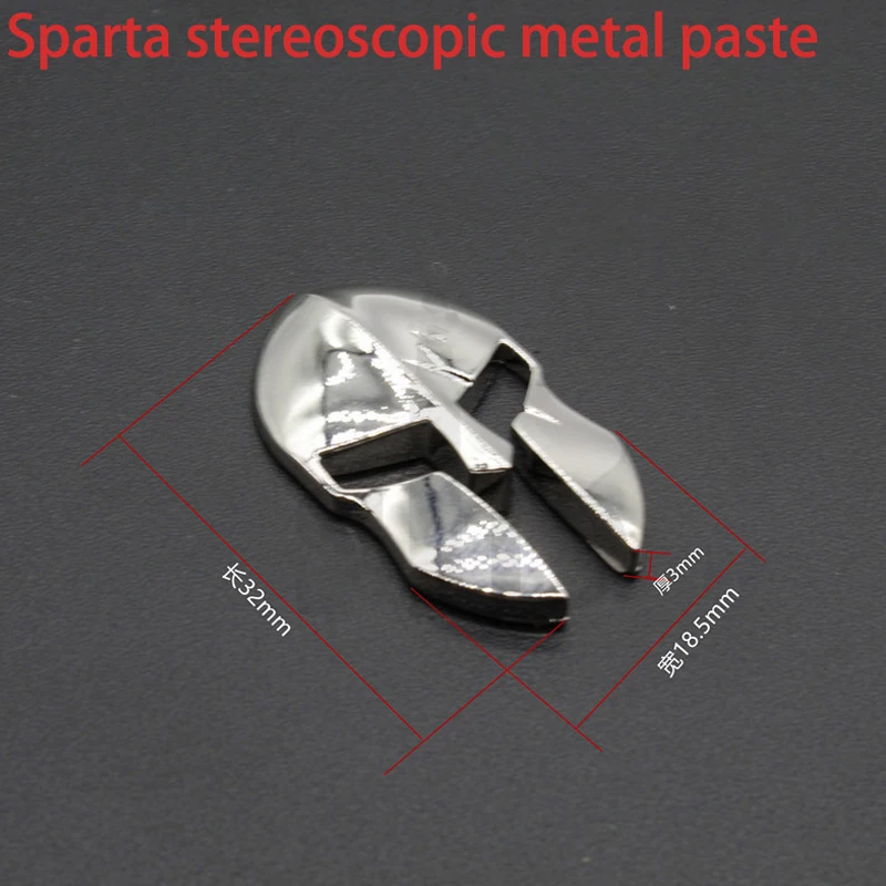 Игрушечный пистолет blaster зеркальная полировка гальваническим Spartan metal стикер DIY декоративные подарок T18