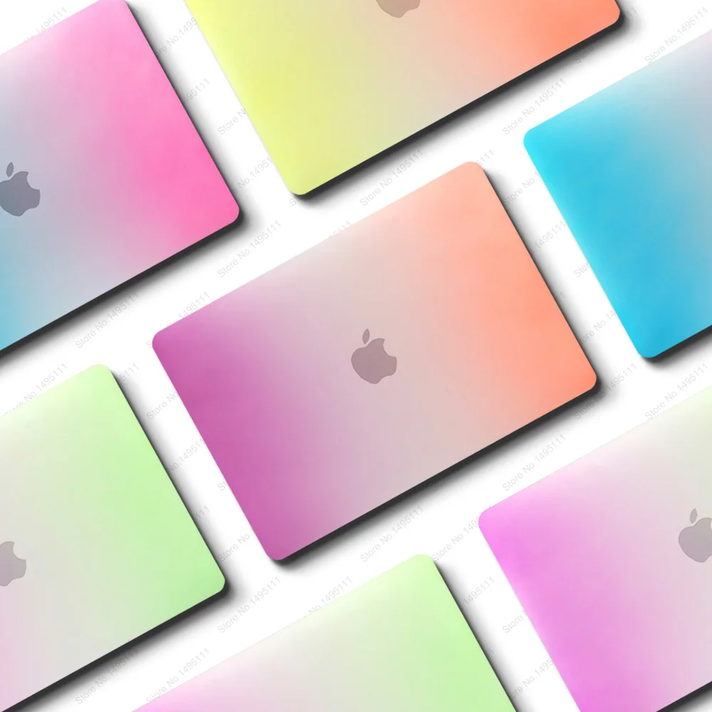 Градиентный чехол для ноутбука Apple MacBook Air Pro retina 11 12 13 15 mac book New дюймов с сенсорной