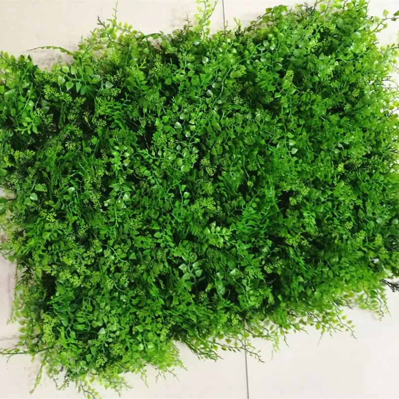 

Artificial Plastic Wild Grass Design Turf 60cmX40cm Thick Grass Lawn for Greenery Wall Supermarket Shop Background Decoration