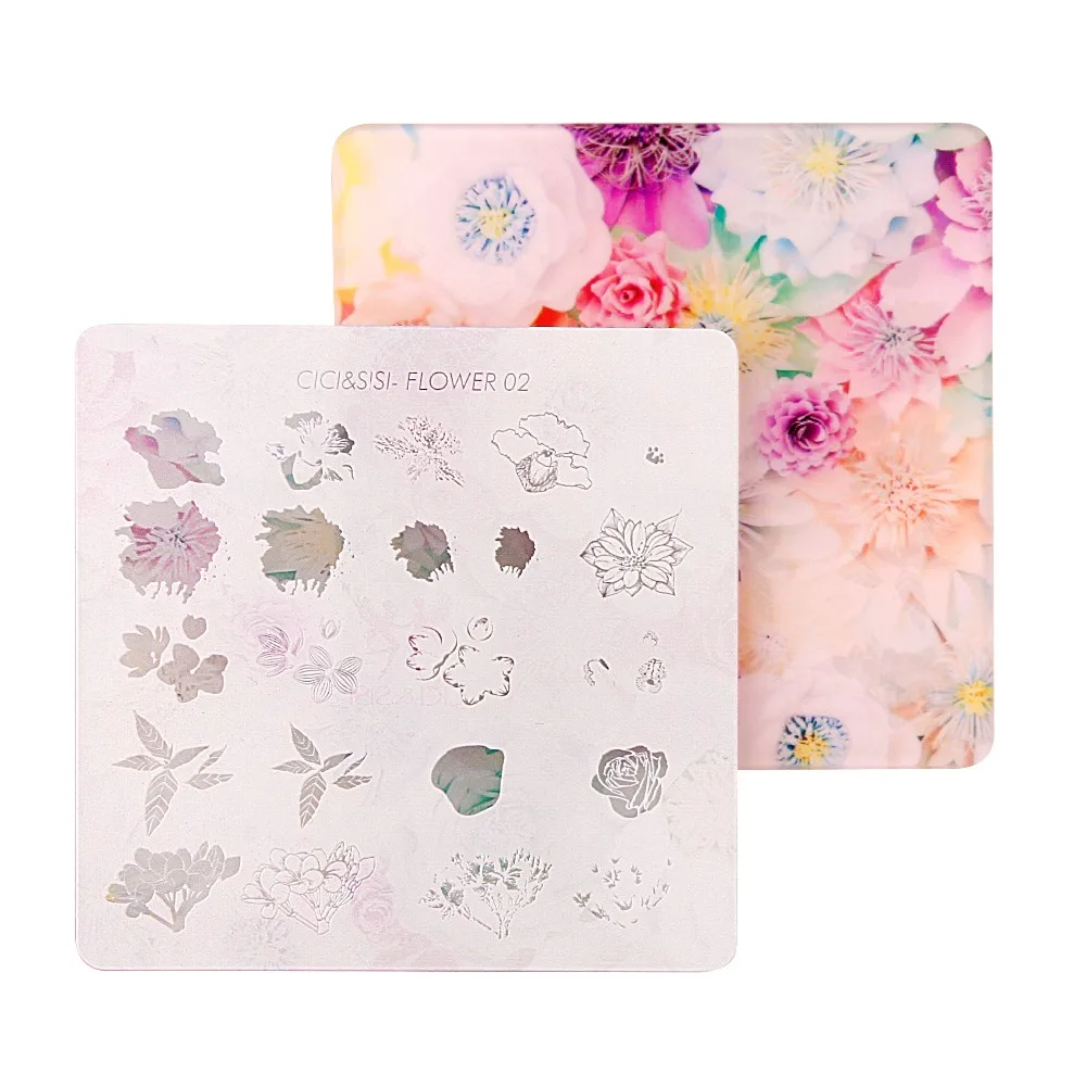 CICI &amp SISI акрил дизайн ногтей штамповки пластины украшения Konad штампы маникюрные