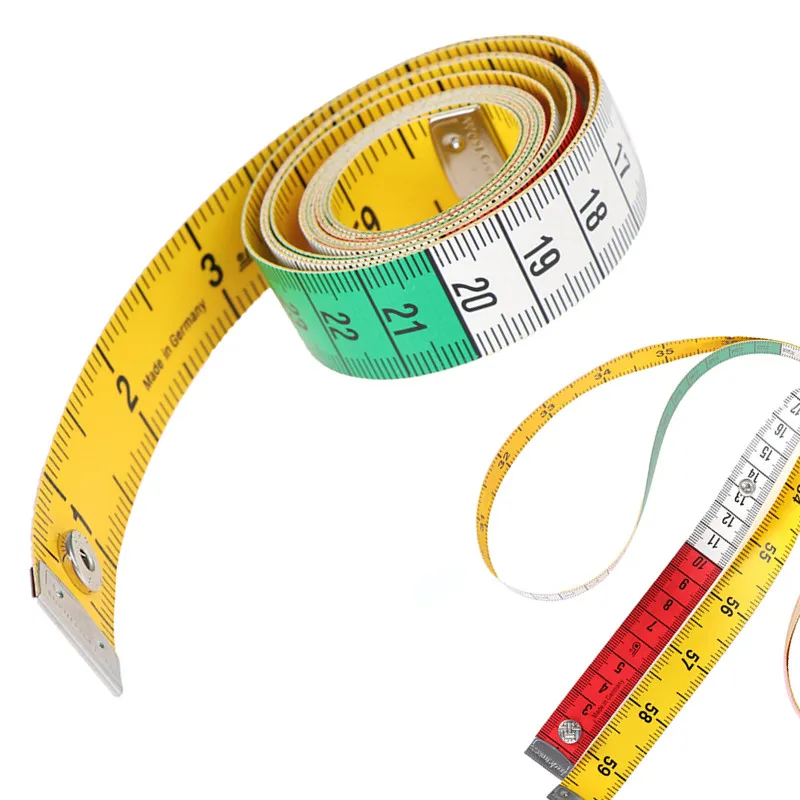 

1PC 150cm 60inch Button Tailor Measure Tape Sewing Tools Flat Tape Body Measuring Tool
