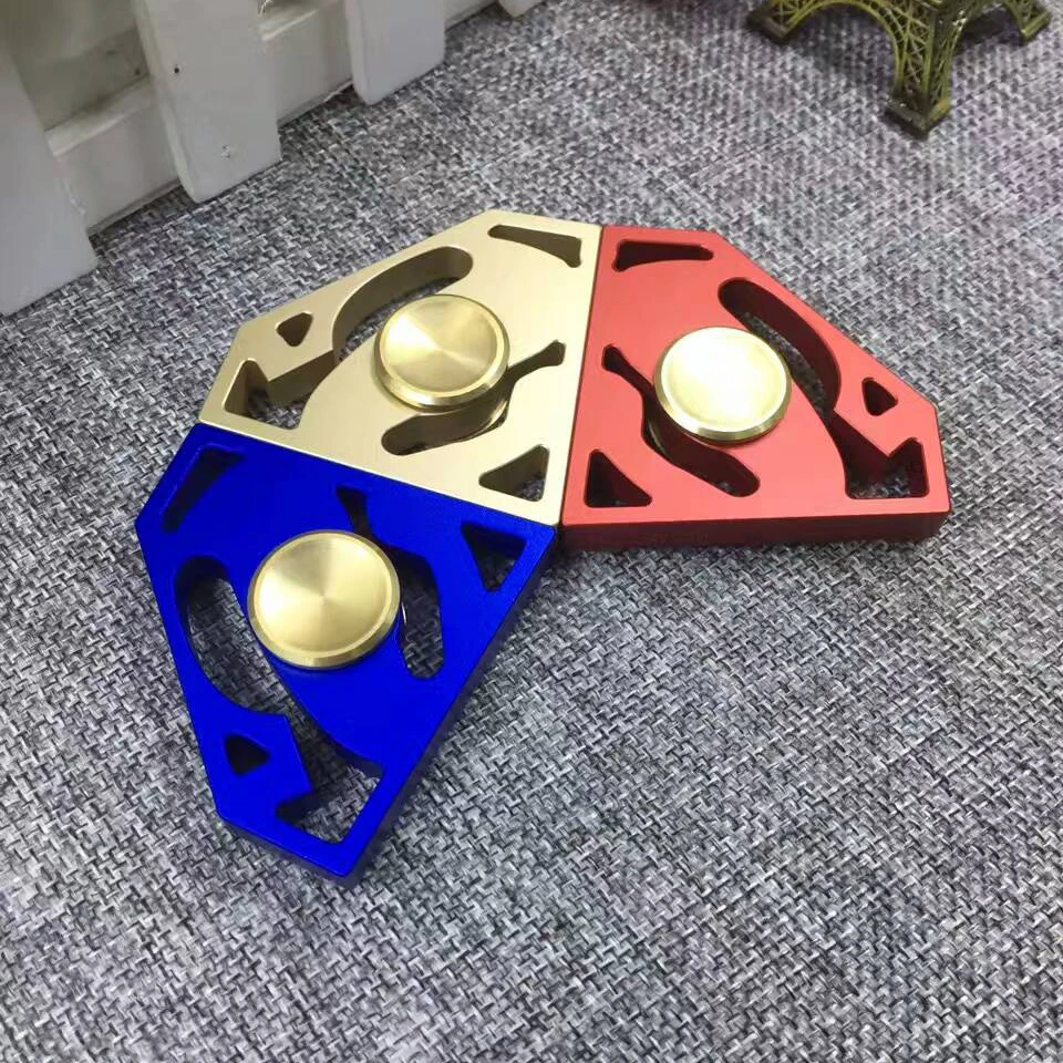 Новый EDC Fidget Finger Spinner Американский капитан Супермен Быстрый подшипник Hand gyro ADHD