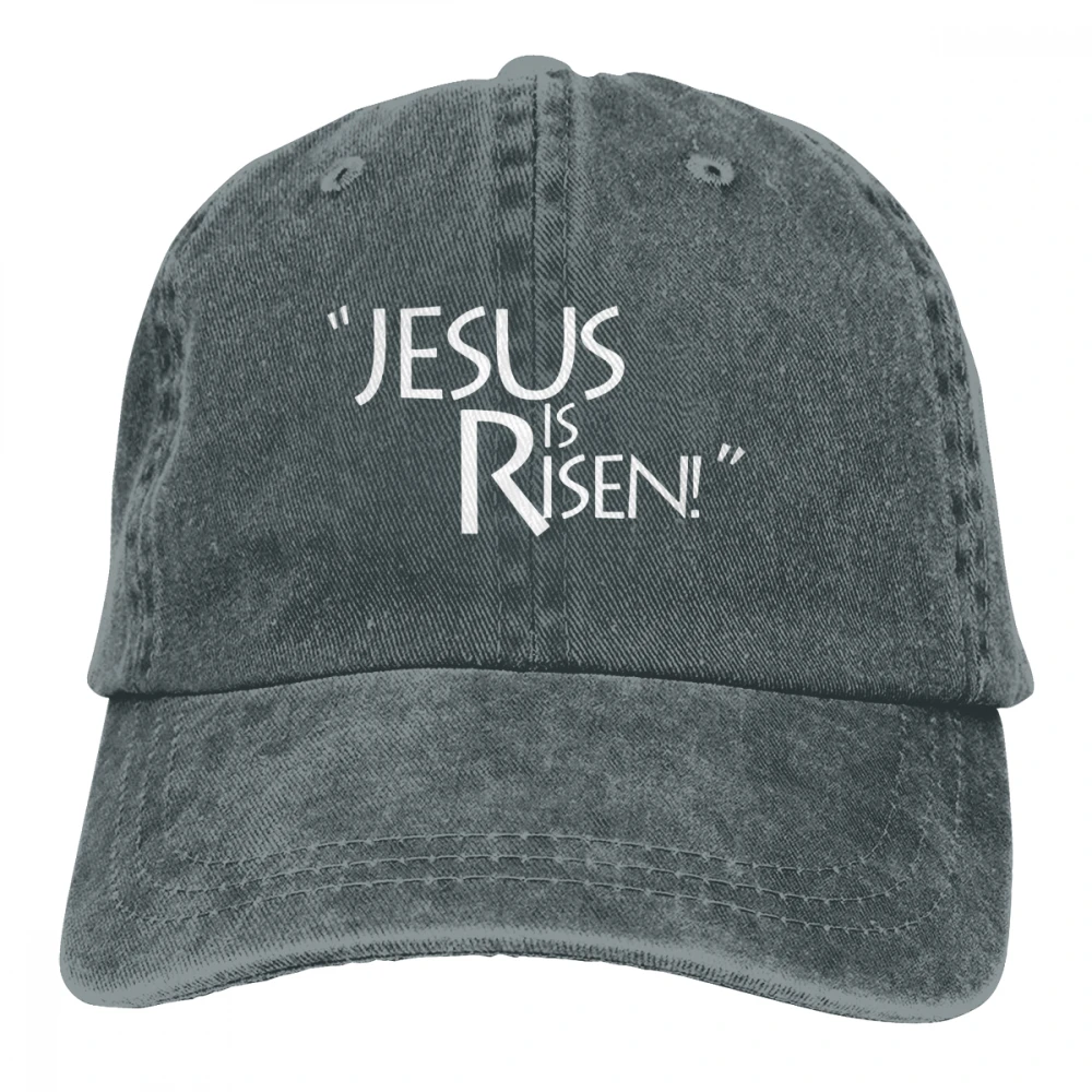 Jesus Is Risen Casquette черные унисекс Мужские Женские джинсовые бейсболка с ремешком