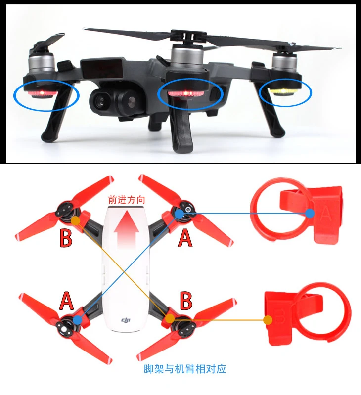 4 шт. шасси для DJI Spark камера Дрон запчасти штатив посадка ноги наборы протектор
