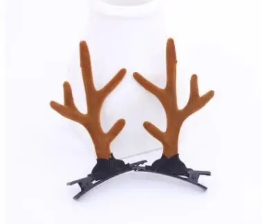 Кофе Дизайн Косплей Pops милый маленький олень головной убор с рогом корейский стиль Рождественские рога головной убор творческие вечерние принадлежности - Цвет: Кофе