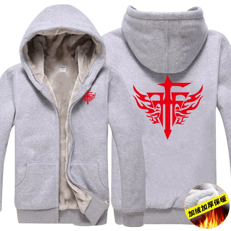 Winter New Anime fate grand order Hoodies long sleeve jacket high quality hoody plus velvet Sweatshirt Cosplay Costume Couple | Мужская
