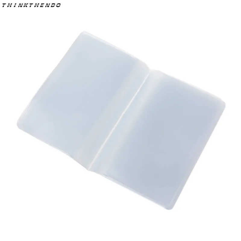 

Plastic PVC Clear Pouch Name ID Credit Card Holder Case Organizer Keeper Pocket