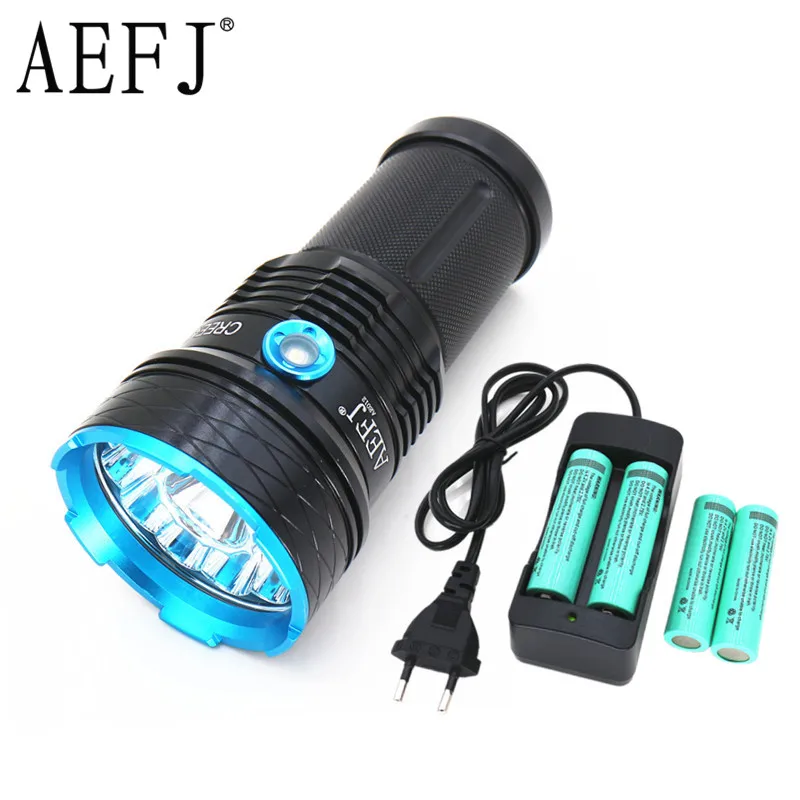 Светодиодный фонарик King 12T6 7000 люмен 12 * XM L T6 для охоты кемпинга|t6 led|light moorelight up usb