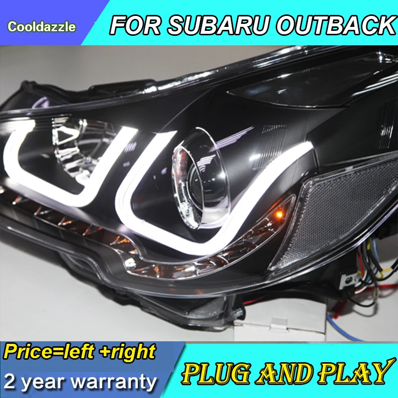 Светодиодный ные фары для SUBARU OUTBACK LEGACY передние 2010 2011 2012 2013 года с дневными