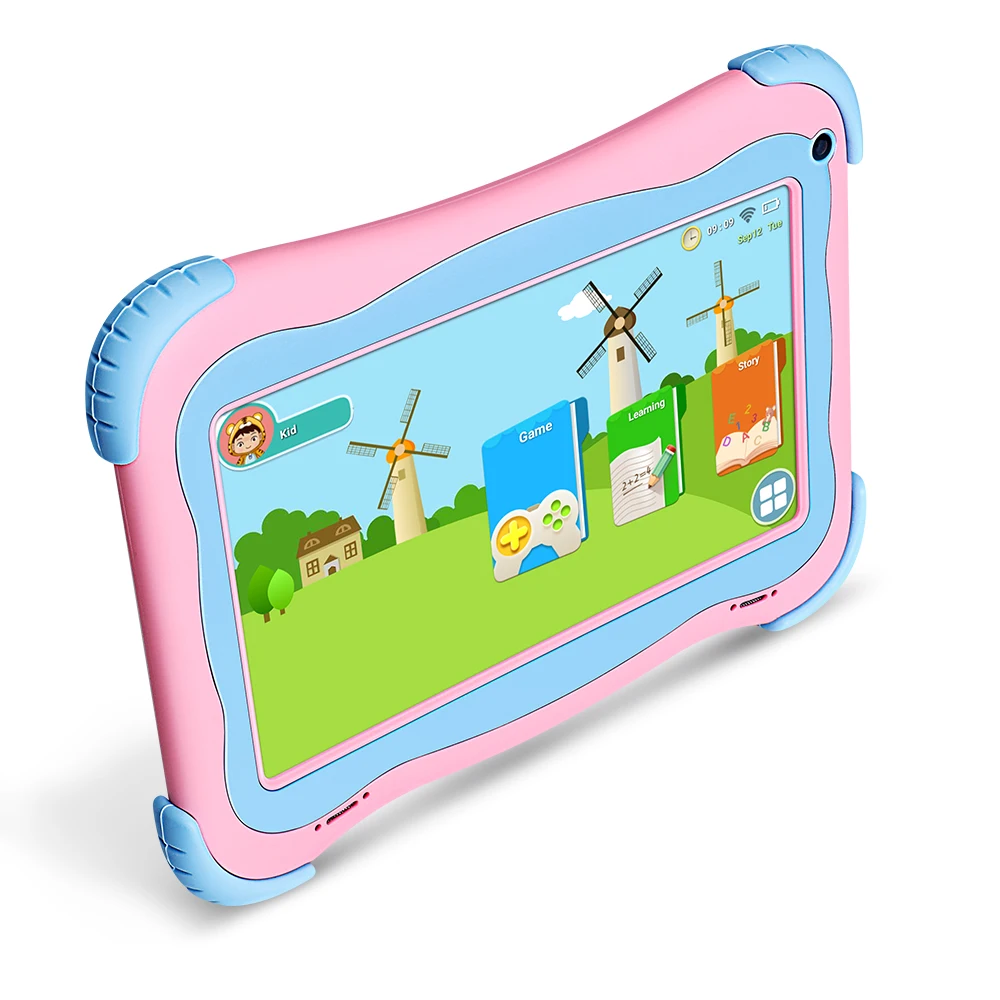 Yuntab 7 дюймовый Q91 планшет Allwinner A33 четырехъядерный 1 Гб + 16 ГБ Android 4 Детский